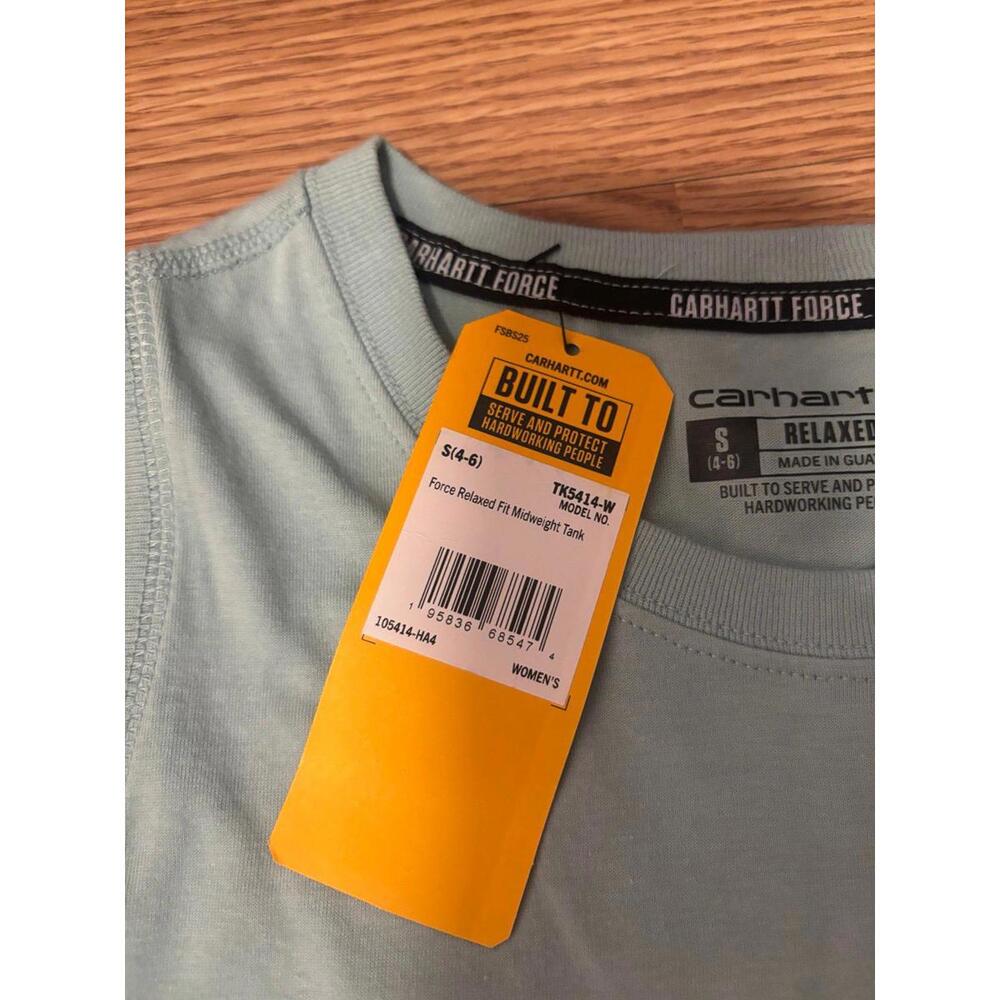 Carhartt Force Relaxed Fit Crew Neck Tank Top Size Small (4-6) - Picture 6 of 6